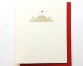 Mountain Letterpress Card
