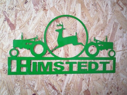 John Deere Tractor custom Metal Wall Art (M2)