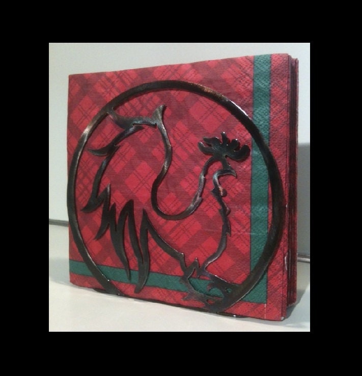 Napkin Holder Rooster Design (C11)