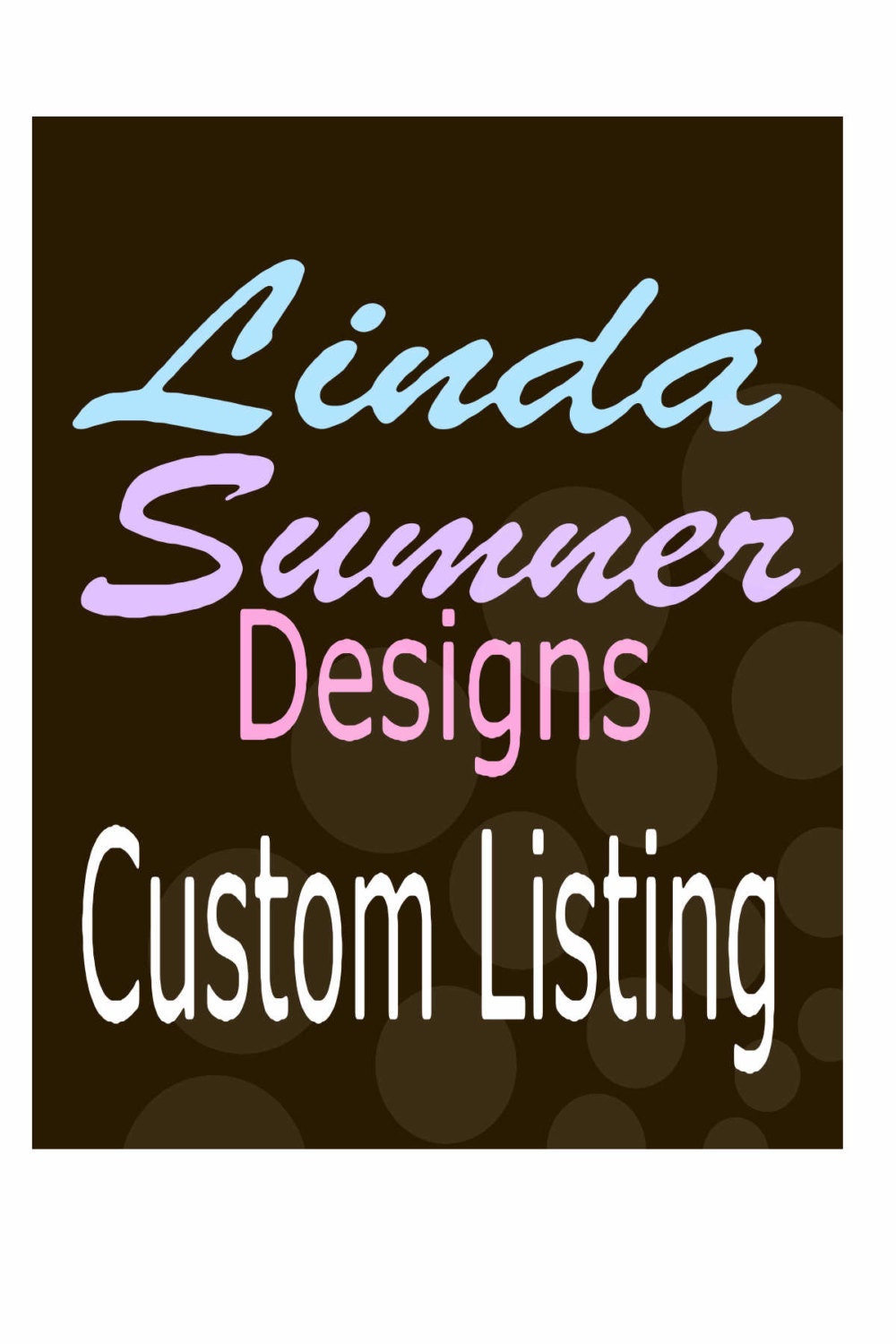 Custom Listing - Jenna Fordham