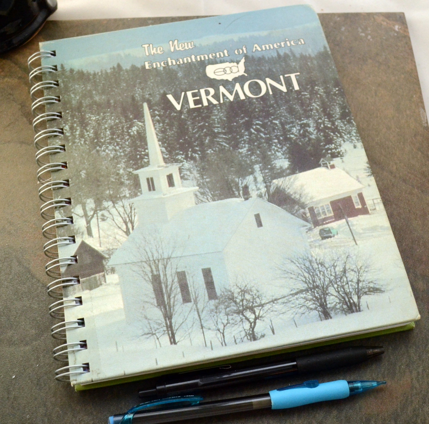 Vermont - Recycled Book Journal