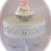 Fake Cupcake "Shabby Chic Marie Antoinette" Collection White Frosting Pink Rose Fab Home Decor, Photo Shoot Props