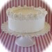 Fake Cake "Heavenly Cakes" Collection White Single Layer Cake Retro Cookbook Inspired White Cake 12 Legs Orginal Concept