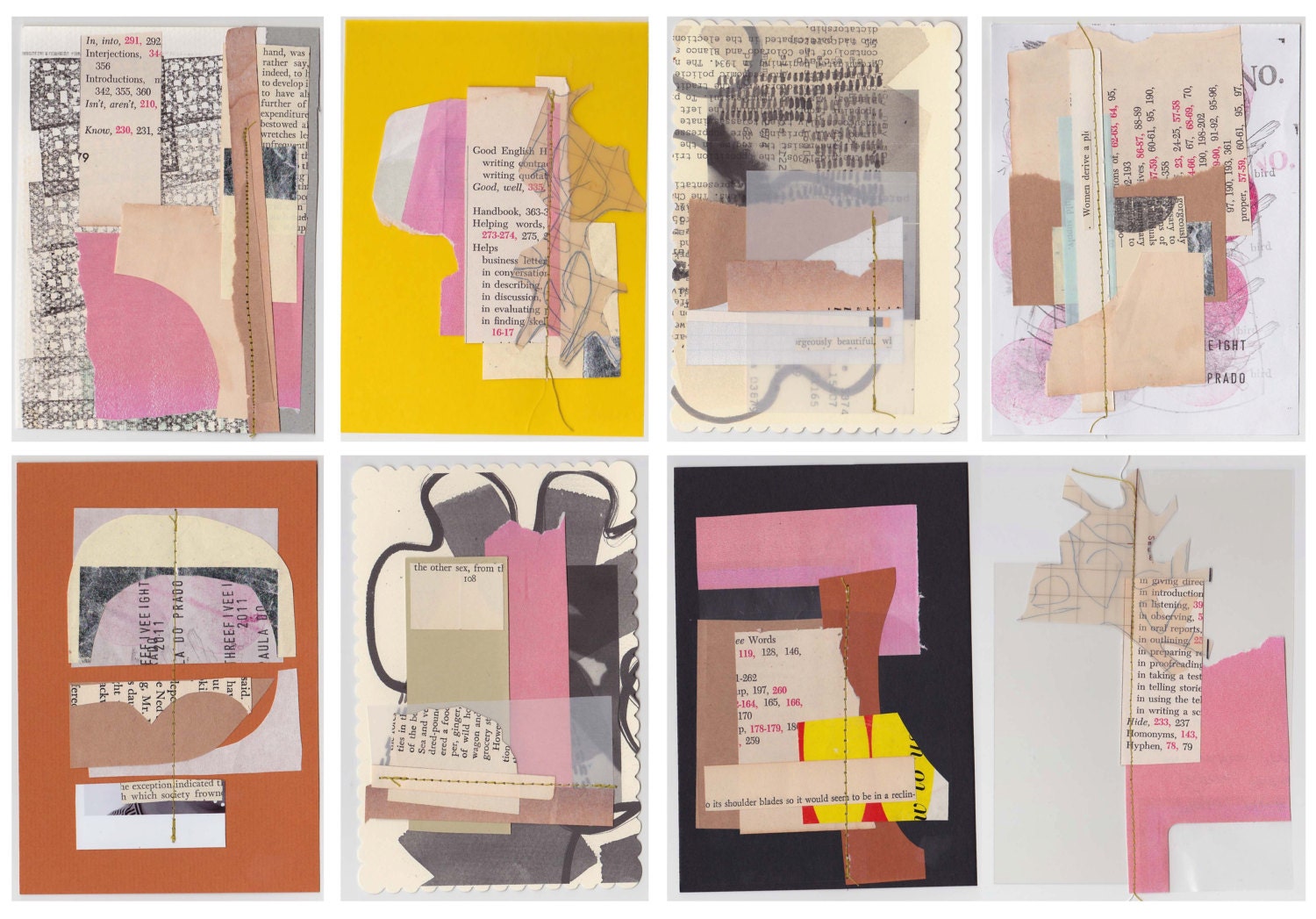 Interjections & Introductions - Original Collage - Set 1