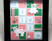Baby Girl (or boy) Polar Bear Custom-Designed Nursery Name Decor