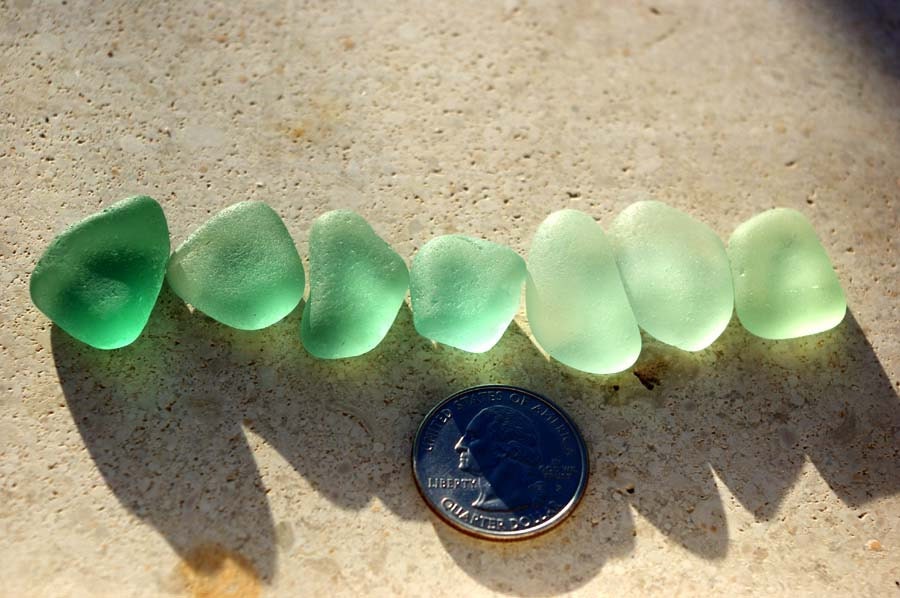 AQUA SEAFOAM seaglass supplies for jewelry.