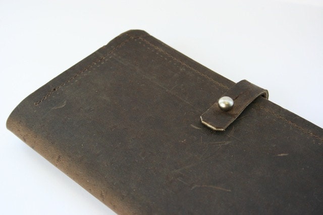 Leather and wool felt wallet or phone case