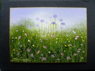 ACEO Original Miniature Oil Painting Wildflowers