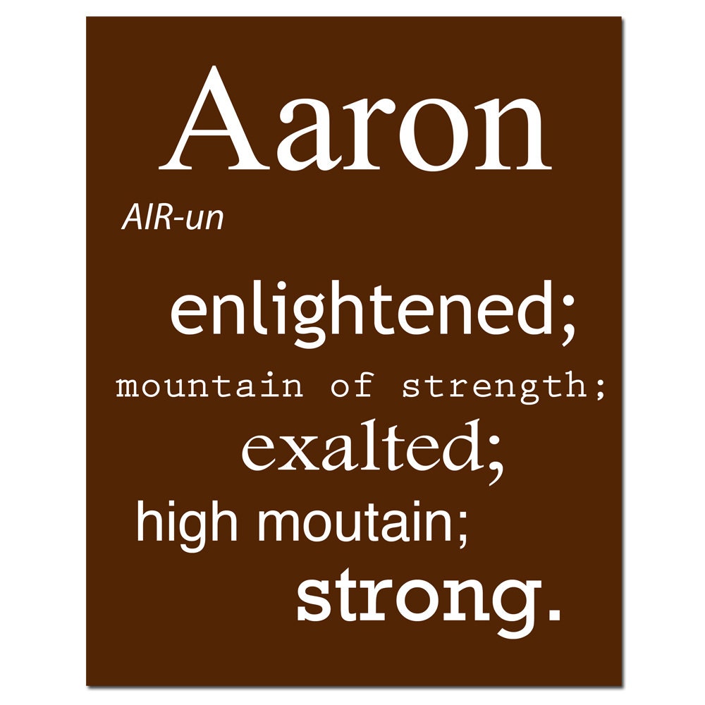 Customizable Baby Name Meaning Print - 8x10 - Modern Nursery - Great Gift - Kids Wall Art - Your Choice of Color