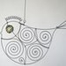 Another Yellow - Eyed Wire Bird Sculpture
