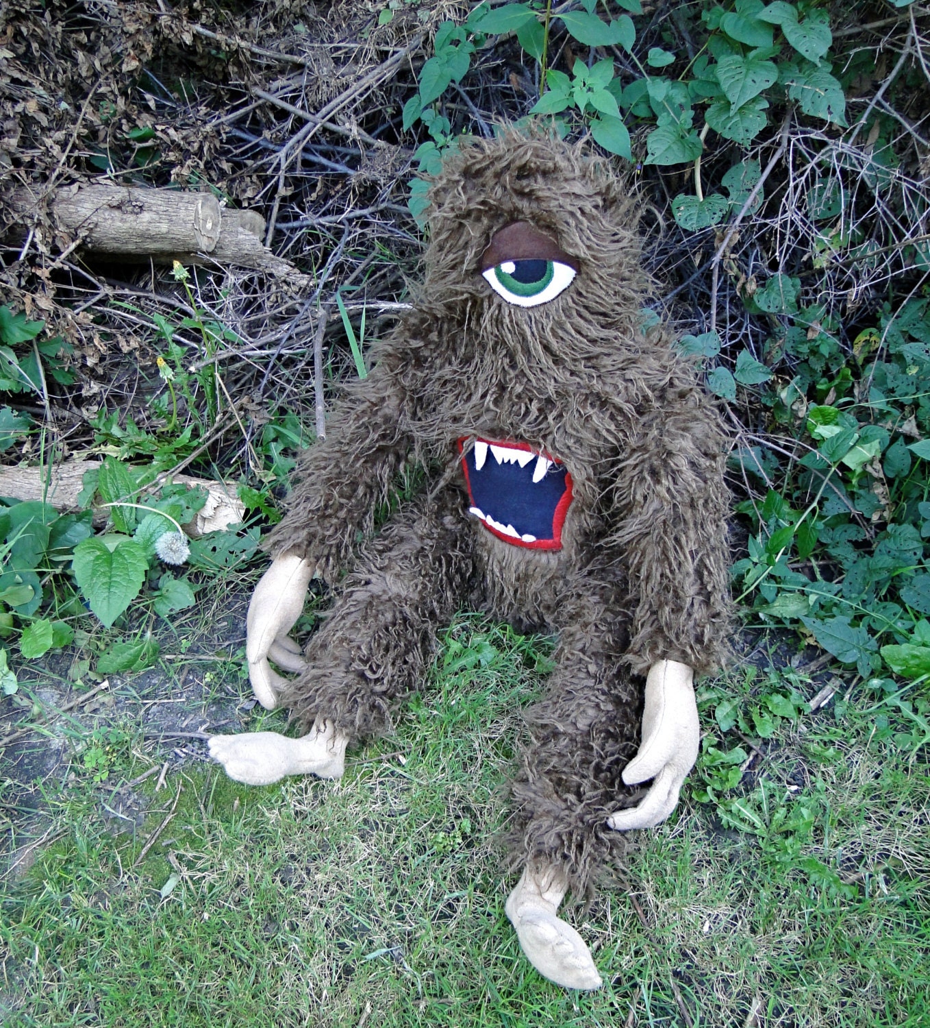 Giant Mapinguari Cryptid Plush by Plushroom Soup
