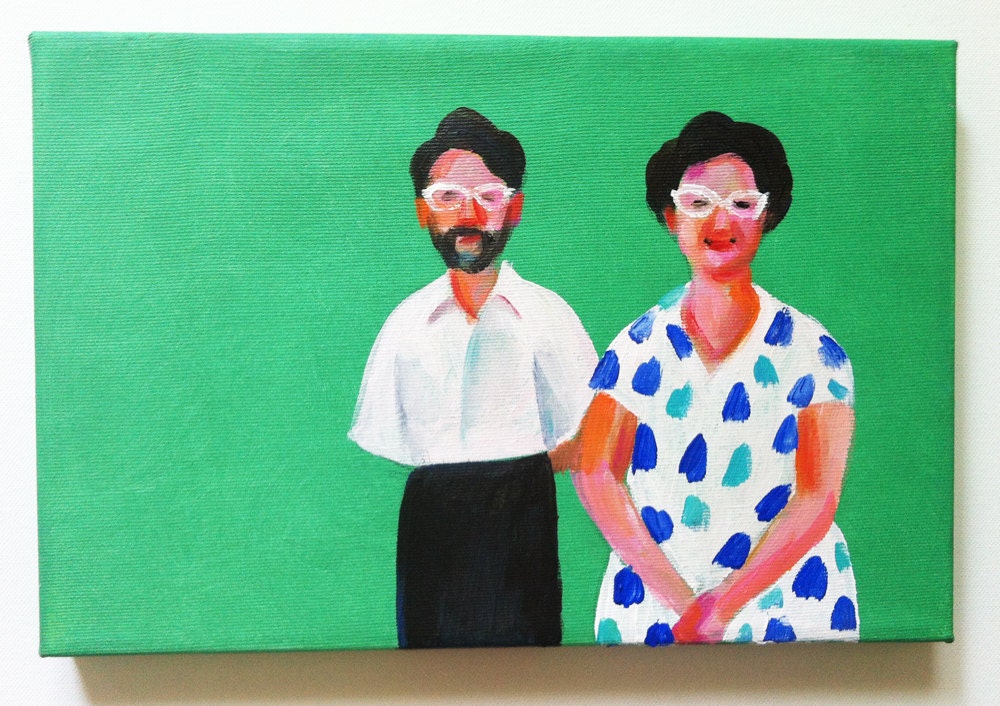 Early 80s  / Original painting  on canvas