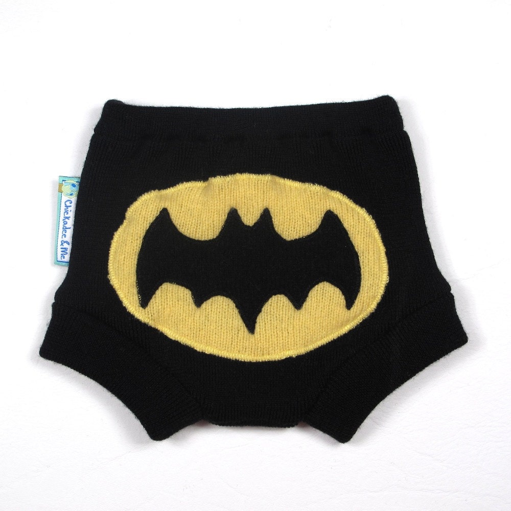 Wool Soaker Diaper Cover - CAPED CRUSADER - X-Small Newborn