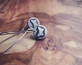 Butterfly earrings in silver