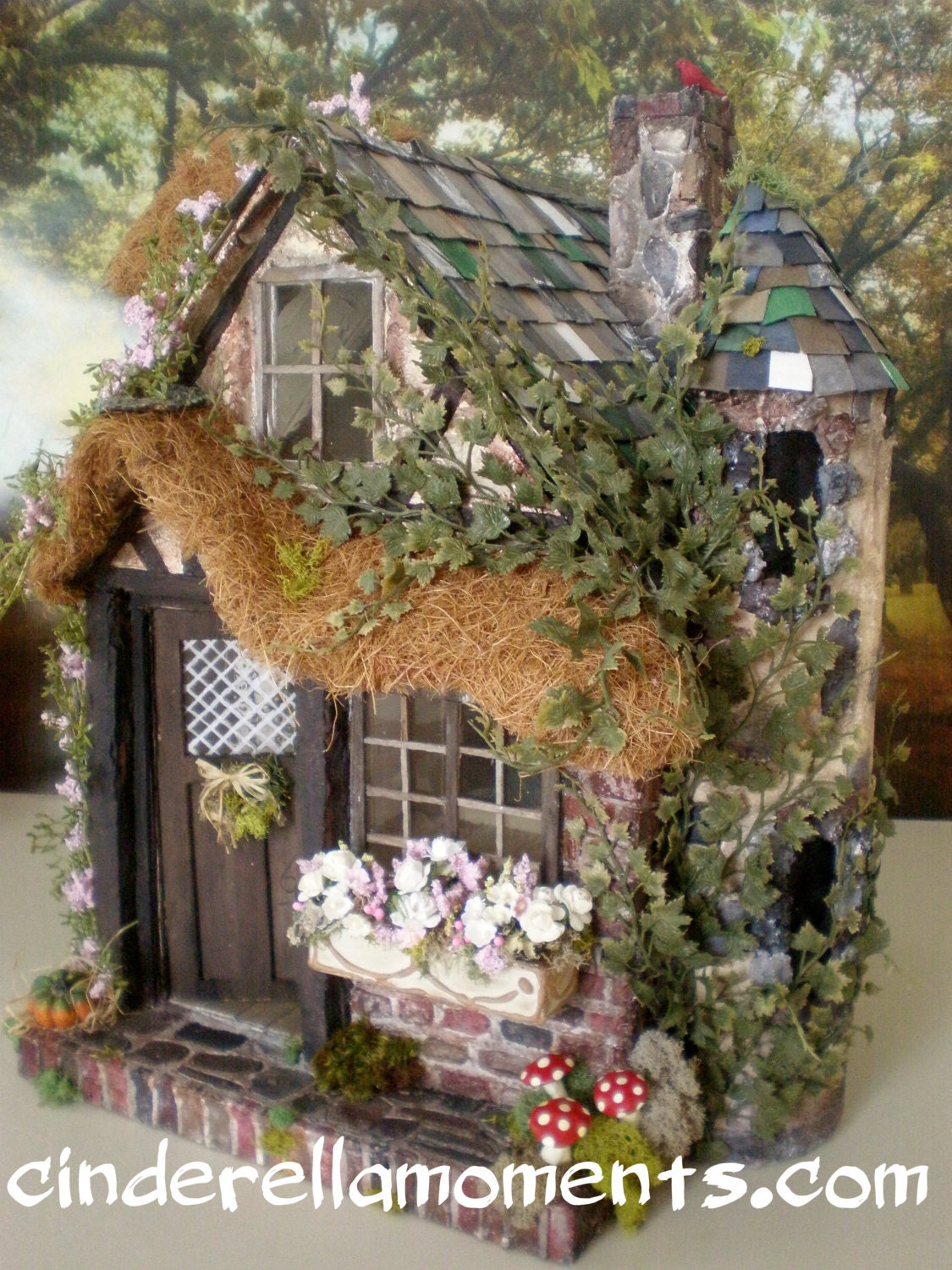 Charmed Cottage 1 Inch Scale Custom Old World Dollhouse