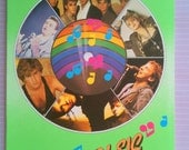 80s Vintage Music Notebook with 80s Music Stars
