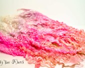 Teeswater Hand Dyed Selected Locks Felting, Spinning, Weaving - Double Dip -  SHAKTI - 1 oz