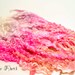Teeswater Hand Dyed Selected Locks Felting, Spinning, Weaving - Double Dip -  SHAKTI - 1 oz