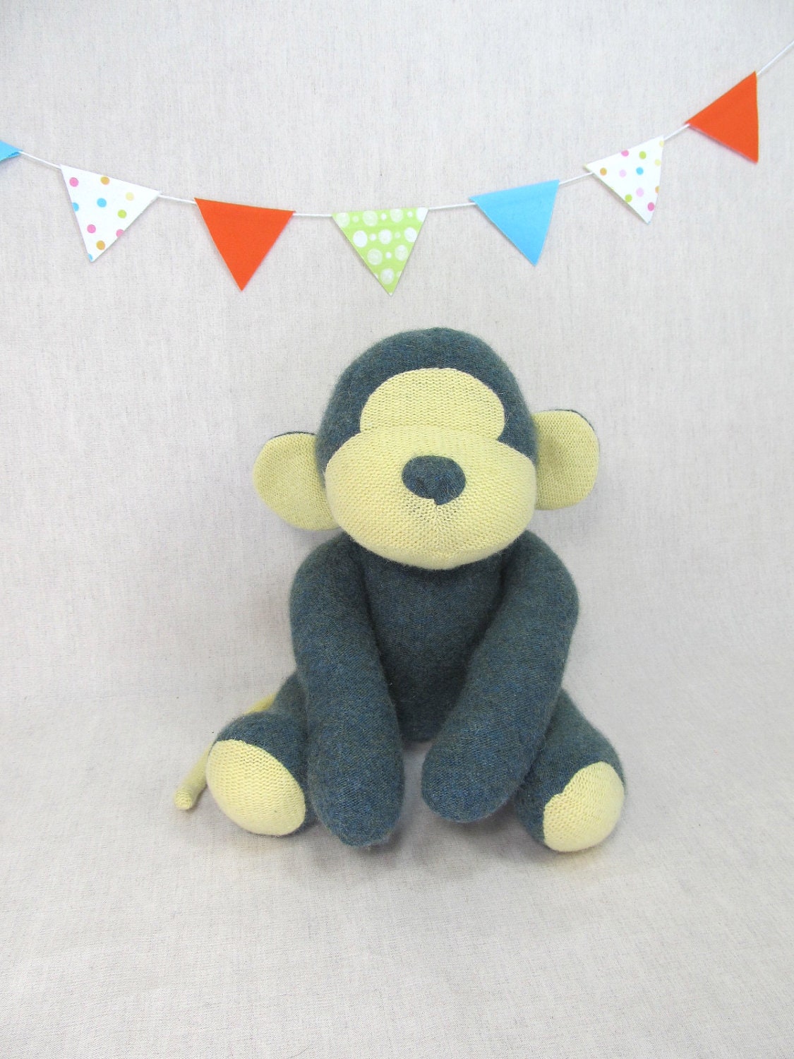 Monkey, Handmade, Stuffed Animal, Toy, Children, Plush