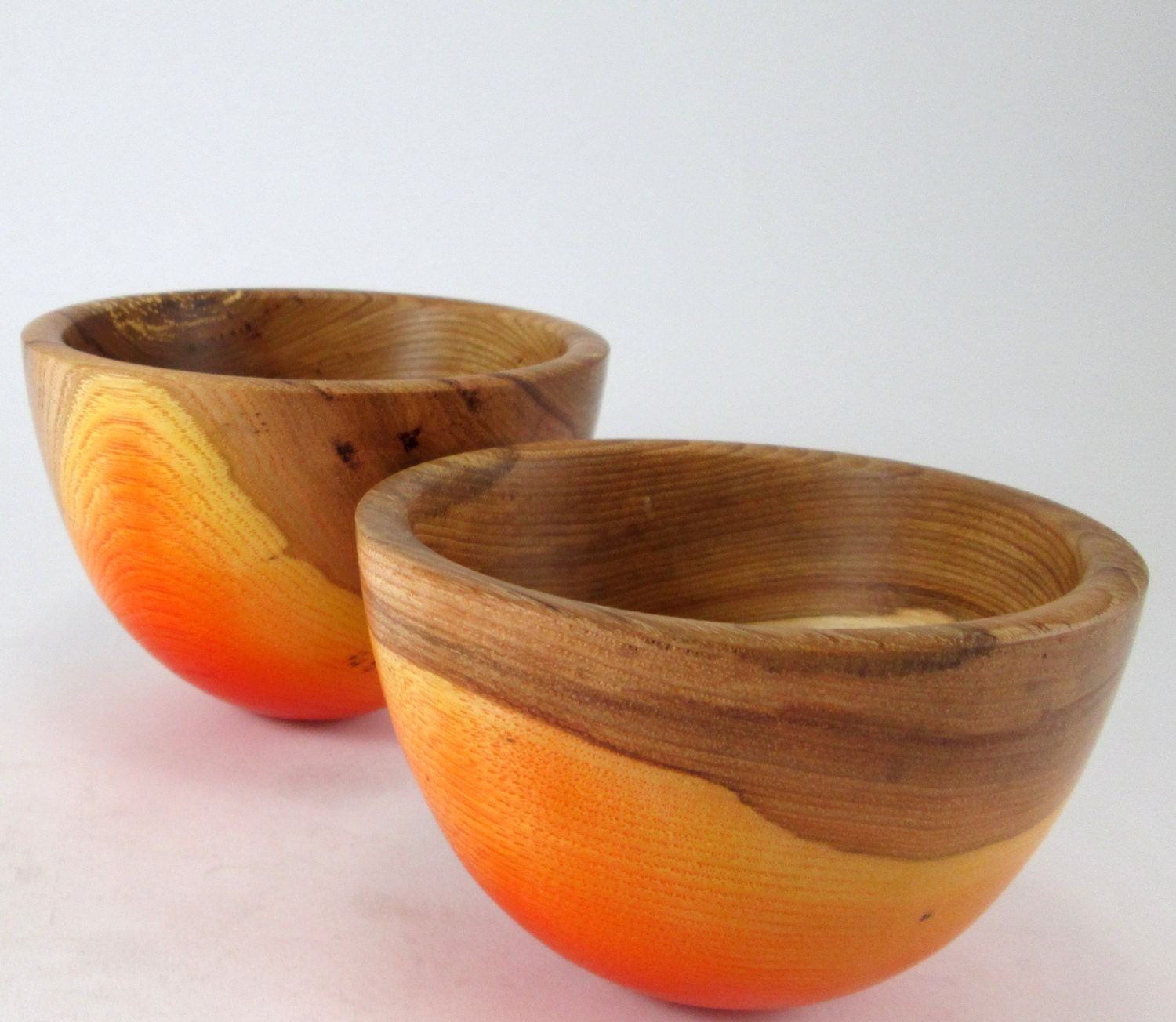 Sunrise Carnival Wood Bowls