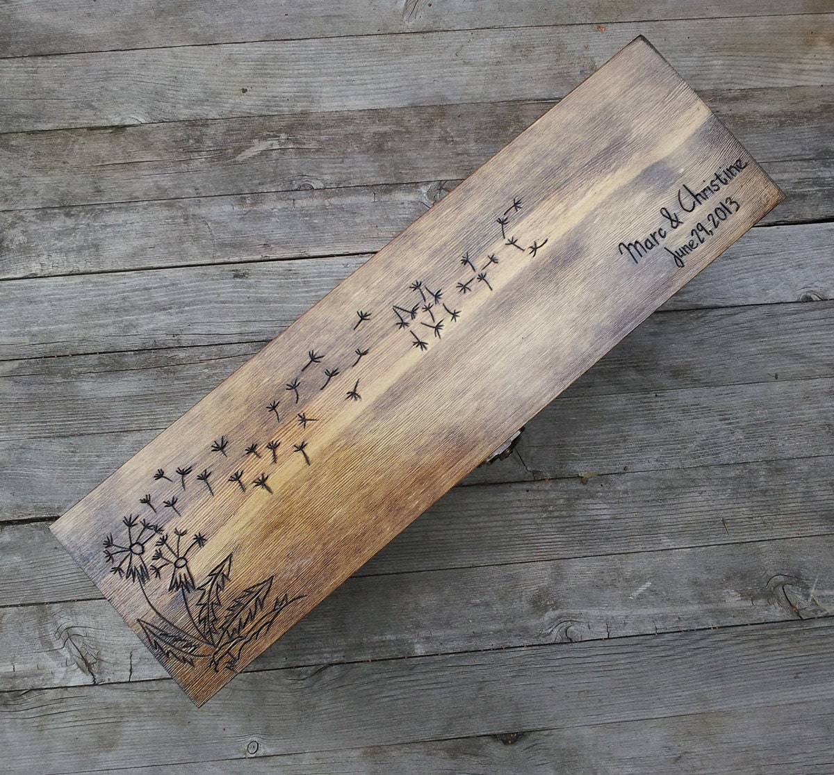 Custom Wedding Wine Box, Memory Box, Time Capsule for Your Wedding Day, Anniversary or any other Special Occasion