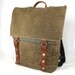 Chocolate Tall Boy Waxed Canvas Backpack