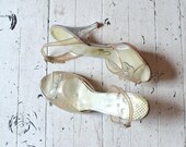 vintage 50s shoes / 1950s shoes / Cinderella heels