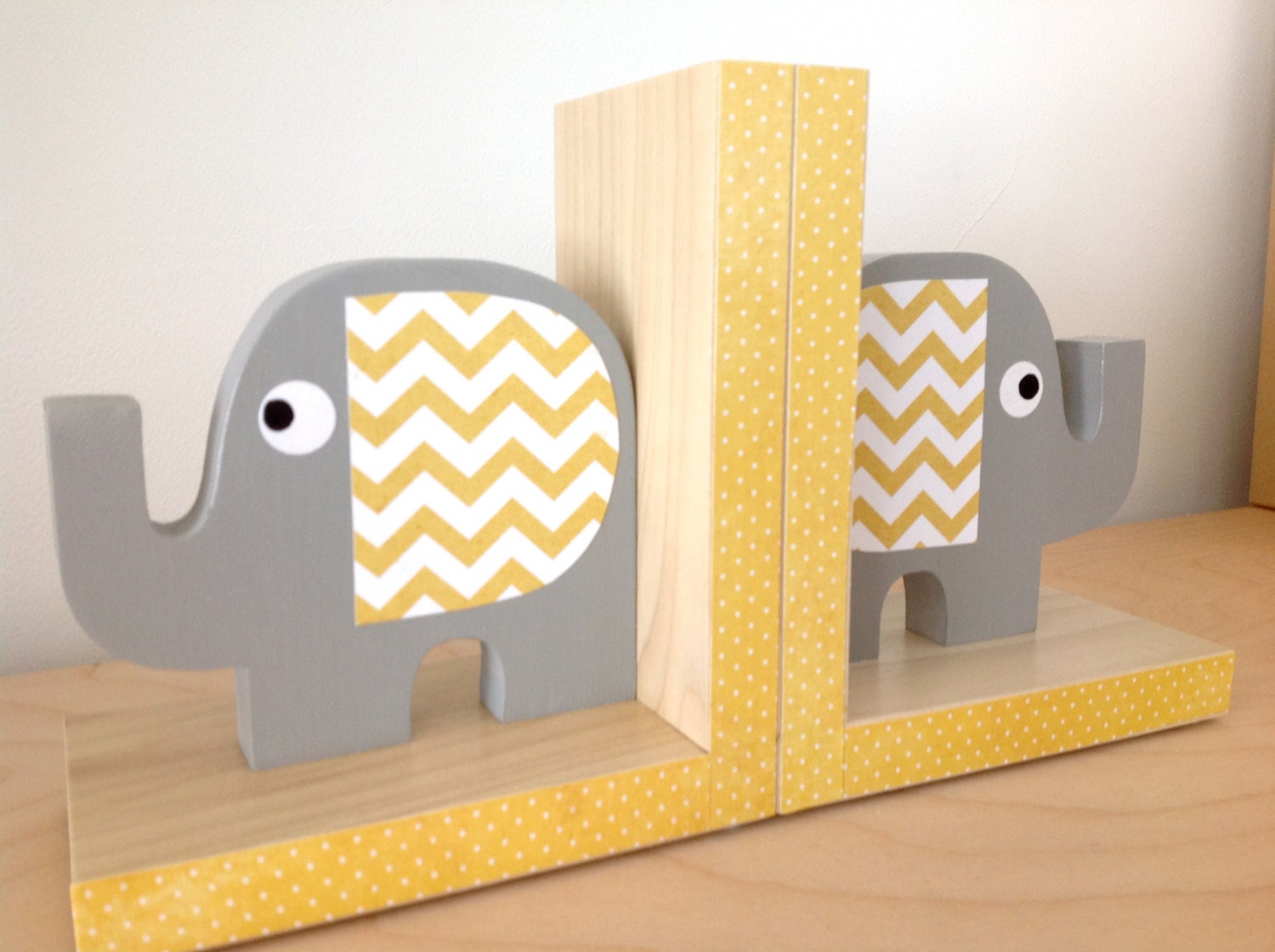 Elephant Bookends, Your color choice,  eco-friendly by Maple Shade Kids