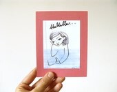 Pensive Girls Cards - set of 4