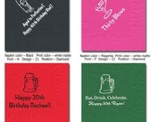 Custom Birthday Beverage Napkins Birthday Cocktail Napkins Princess Party Examples only