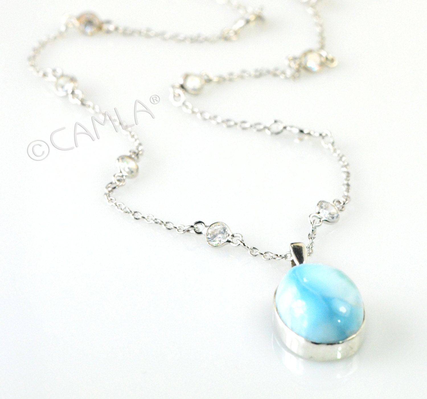 Larimar Endless Sparkle Necklace