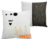 Local - Screenprinted and embroidered cushion