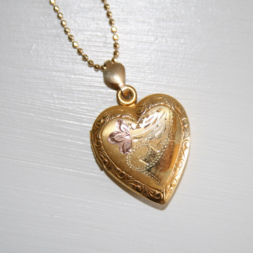 Lovely Gold Filled Heart Locket