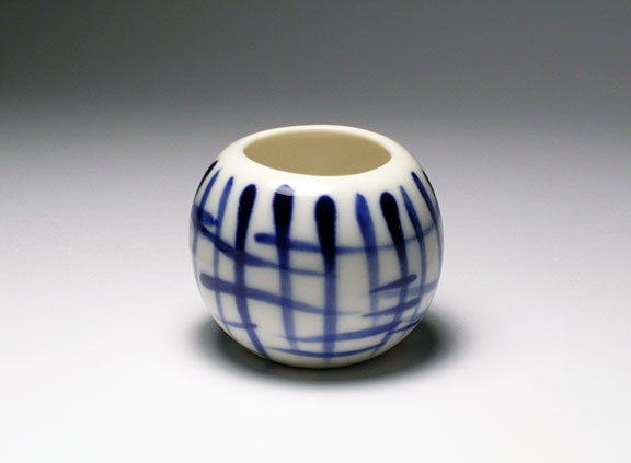 Blue Stripes Vase