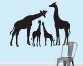 Giraffe Family Wall Decal Giraffe Decal