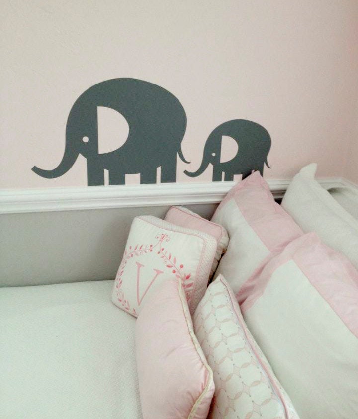 Elephants Vinyl Wall Decal Sticker - Set of 2