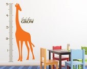 Growth Chart Wall Decal Giraffe