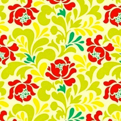 Heather Bailey Fabric - Sway Ivory from Pop Garden Collection 1 yard