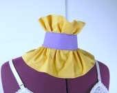 Ruffle Choker, Mardi Gras Choker, Ruffle Neck Piece--Ready To Ship--