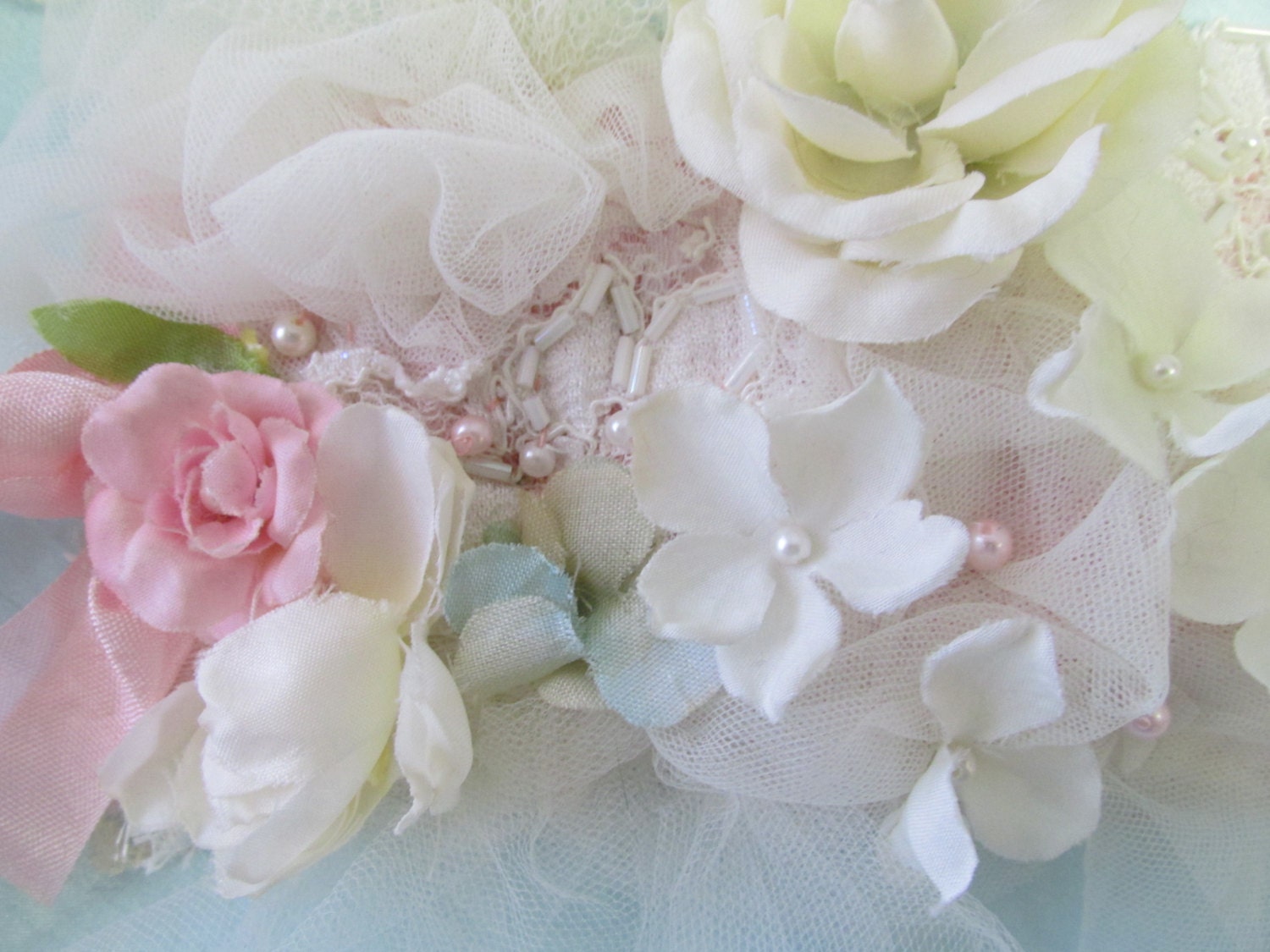 Bridal Lace Cuff With Vintage Millinery Marie Antoinette Inspired Boho Chic Bohemian Accessories