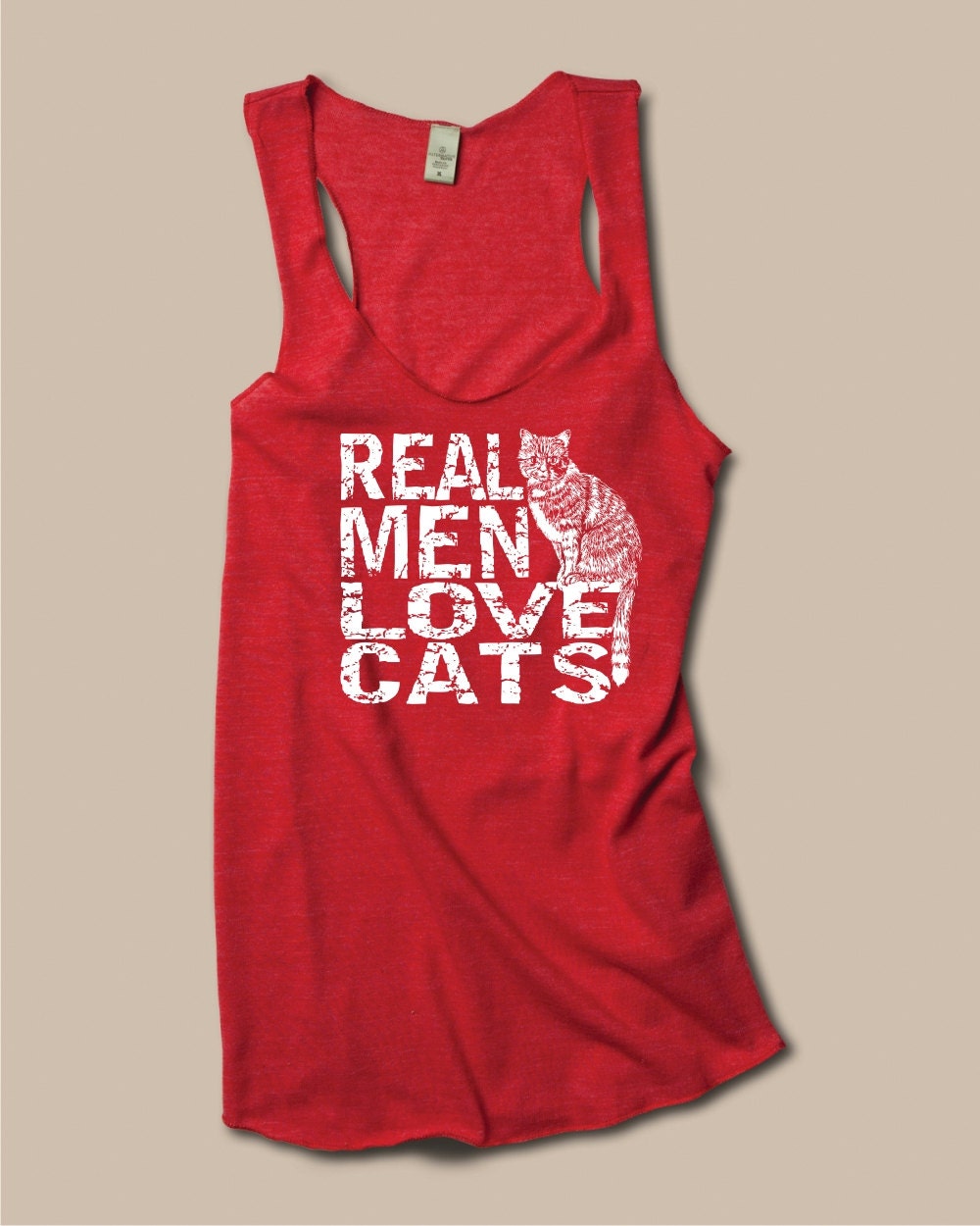 Real Men Love Cats Tank Womens eco-friendly Racerback Tank Top - Cat Shirt - cats trending