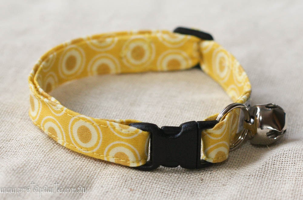 Cat Collar - Yellow Breakaway Cat Collar