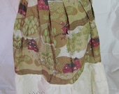 Farmland - super kawaii Japanese print apron - linen cotton
