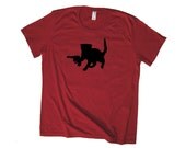 KITTEN With a GUN Tee Shirt - Women's SOFT Sustainable T Shirt - Humor