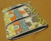 Enid the E-Reader Sleeve - Nook Cover - Kindle Cover - Orange - Blue