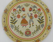 Vintage Maxey Scandinavian Tray Large Round