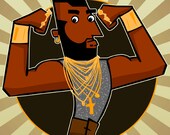 Mr T fan art print 8.5" x 8.5" I PITY THE FOOL