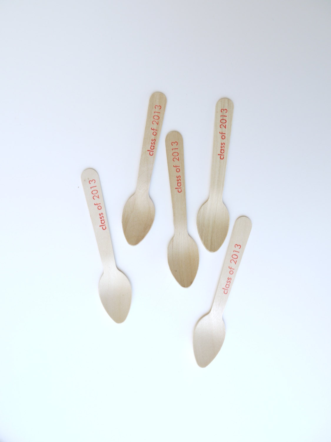 Class of 2013 - Graduation Party - 20 Wooden Ice Cream Spoons Il_170x135