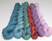 MINIS - Sock Garden - Hand Dyed & Hand Painted