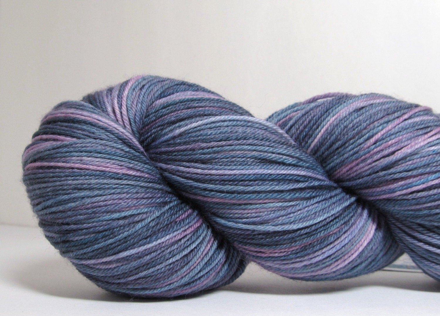 Sock Garden - Hand Dyed Yarn - Variegated in Purple Greys and Pinks